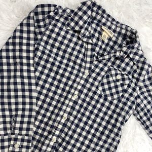 Plaid Button-Up Shirt